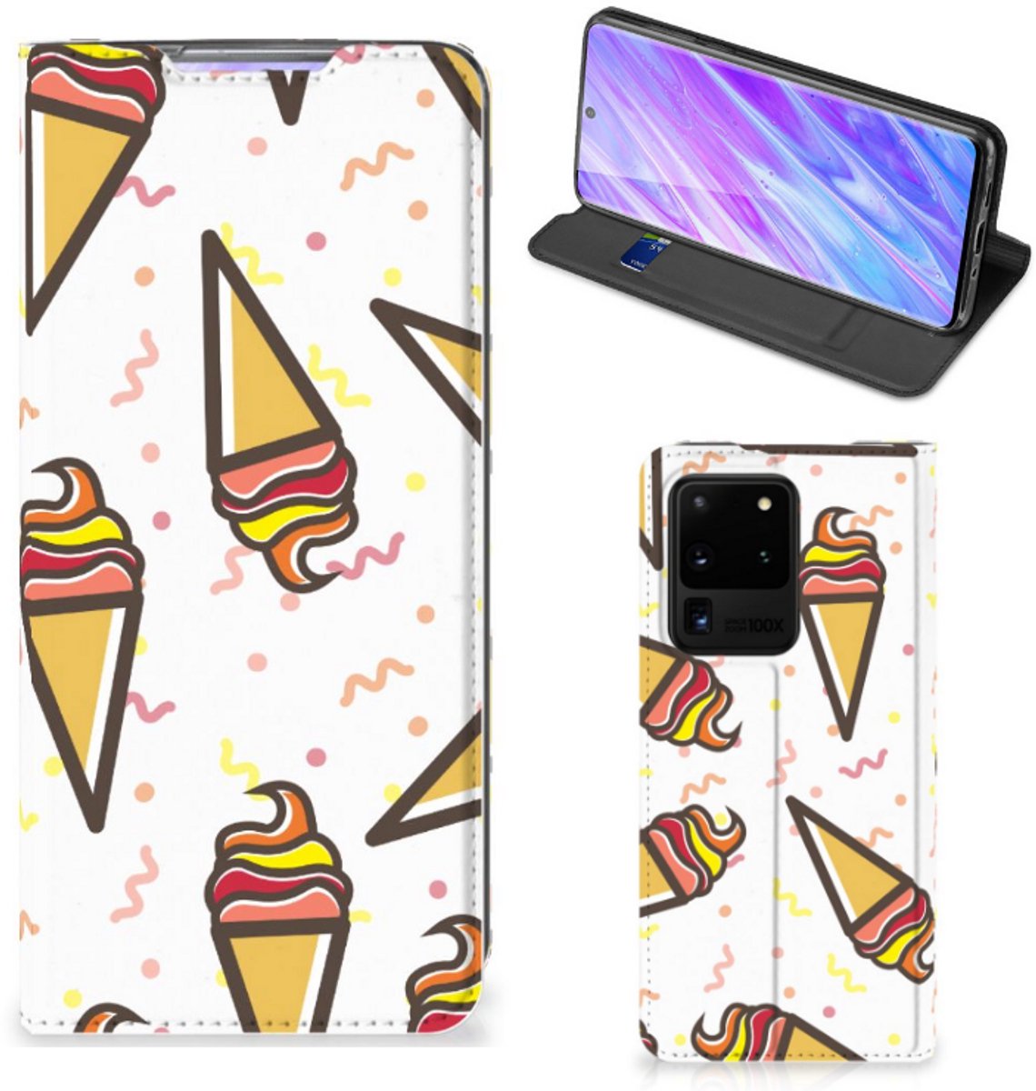 Samsung Galaxy S20 Ultra Flip Style Cover Icecream