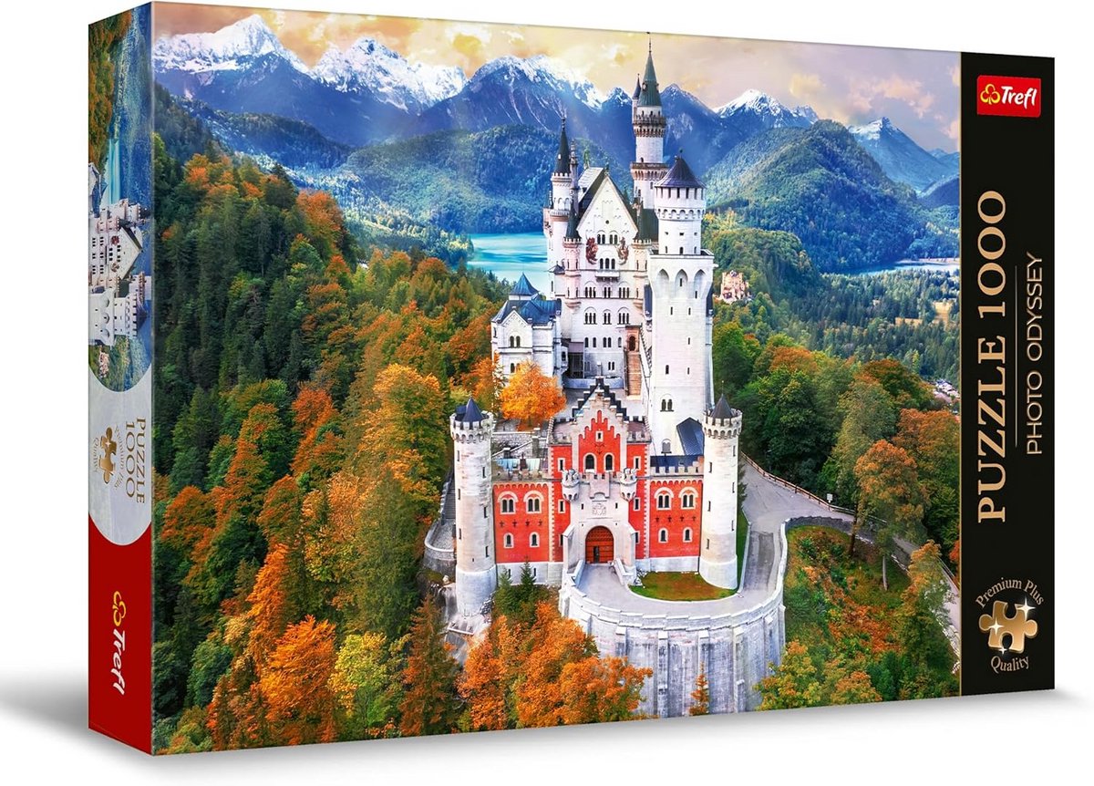Premium Plus Puzzel - Neuschwanstein Kasteel, Duitsland - 1000 Stukken - Unieke Foto Serie voor Volwassenen en Kinderen vanaf 12 Jaar