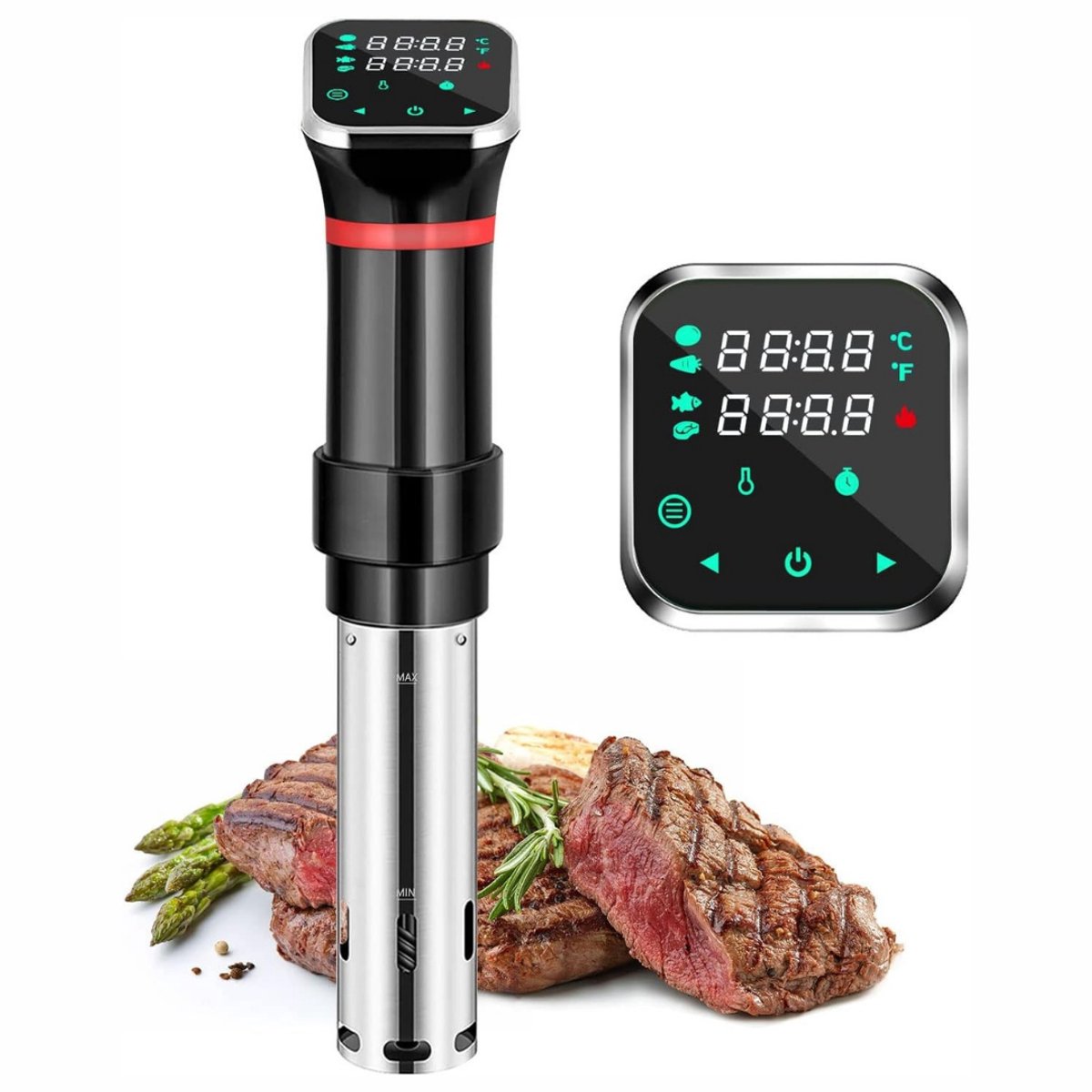 DYNA® Sous Vide Stick - Sous Vide - Sous-Vide Stick - Zilver en Zwart - 42cm x 16cm x 12cm