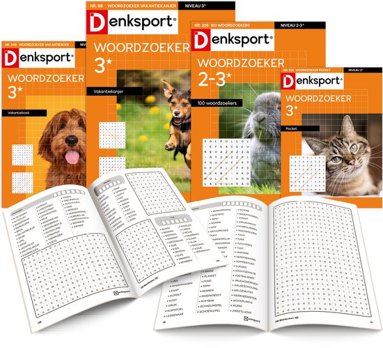 Denksport Woordzoeker puzzelboek pakket nr. 13