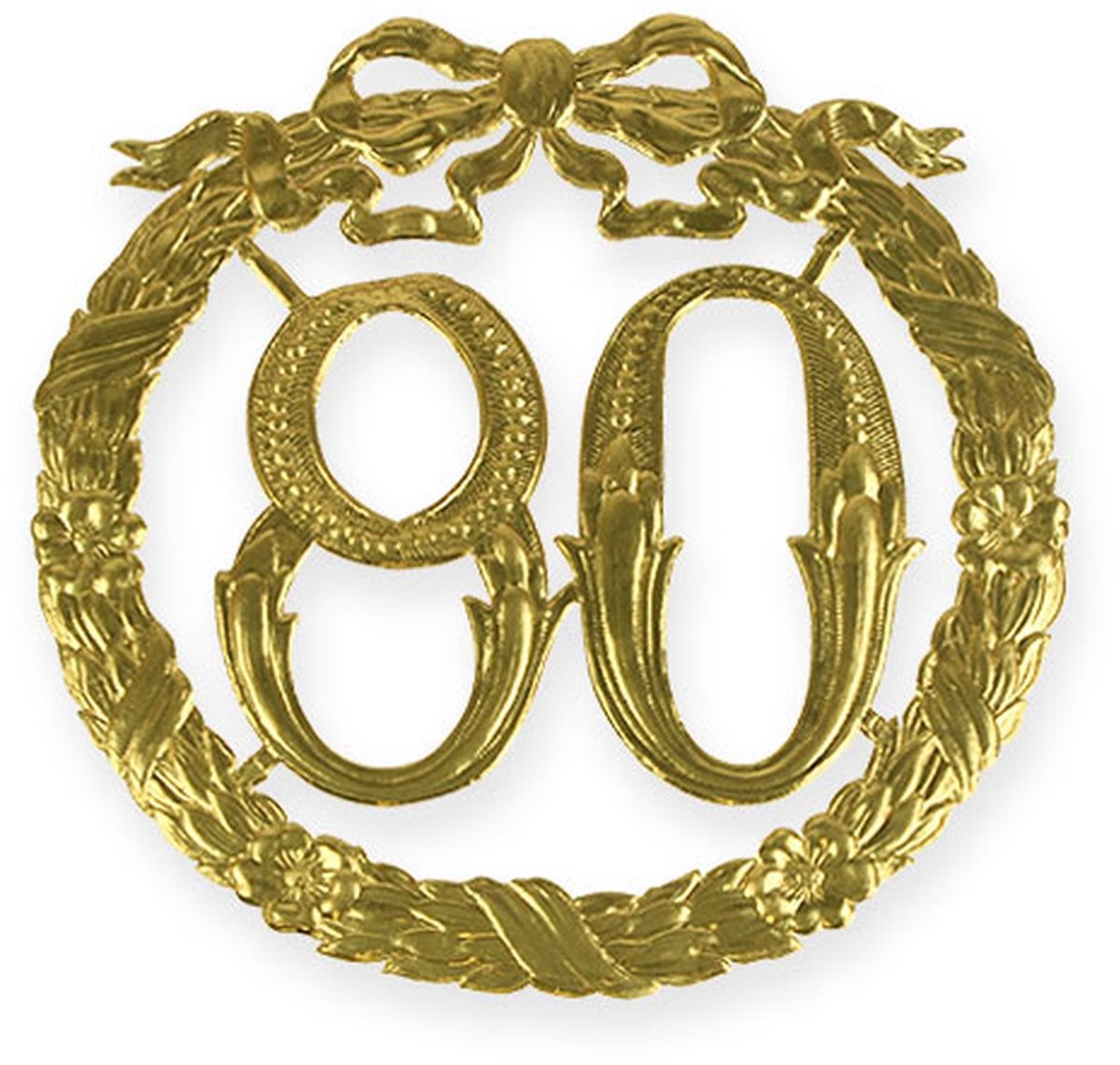 Jubileumnummer 80 in goud