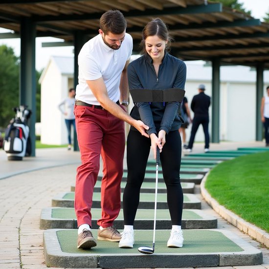 2 stuks golfswing trainingshulpmiddelen - zwarte armbanden voor golftraining en houdingcorrectie van Merkloos — afbeelding 2