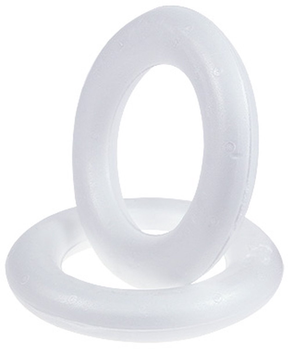 Piepschuim ring Ø15cm klein 2st, 2 Stück
