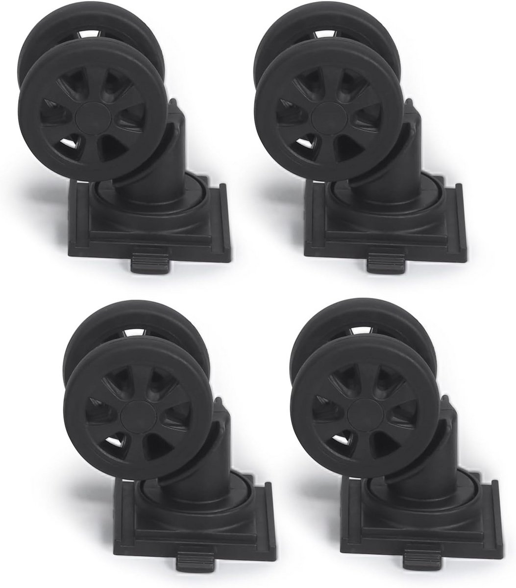 Afneembare Vervangwielen voor Rolling Duffle Bag - 4 Stuks Spinner Wielen voor Opvouwbare Reistas