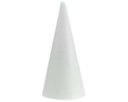 Piepschuim kegel wit 20cm x 9cm 5st