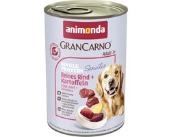 Natte Hondenvoer Volwassenen, Rund + Aardappelen, 6 X 400 G