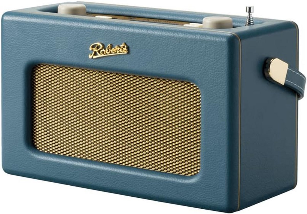 Draagbare DAB+ Radio met Bluetooth en WiFi - Vintage Stijl - Blauwgroen