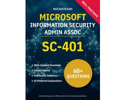 SC-401 Information Security Admin Assoc 60+ Practice Questions Microsoft Study Guide