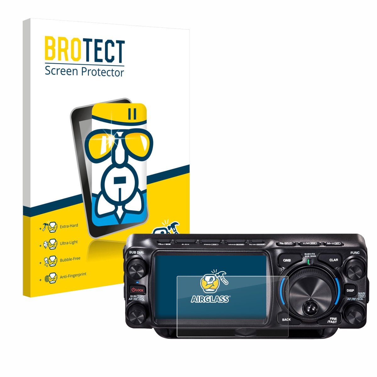 Screenprotector voor Yaesu FTX-1 Beschermglas transparant
