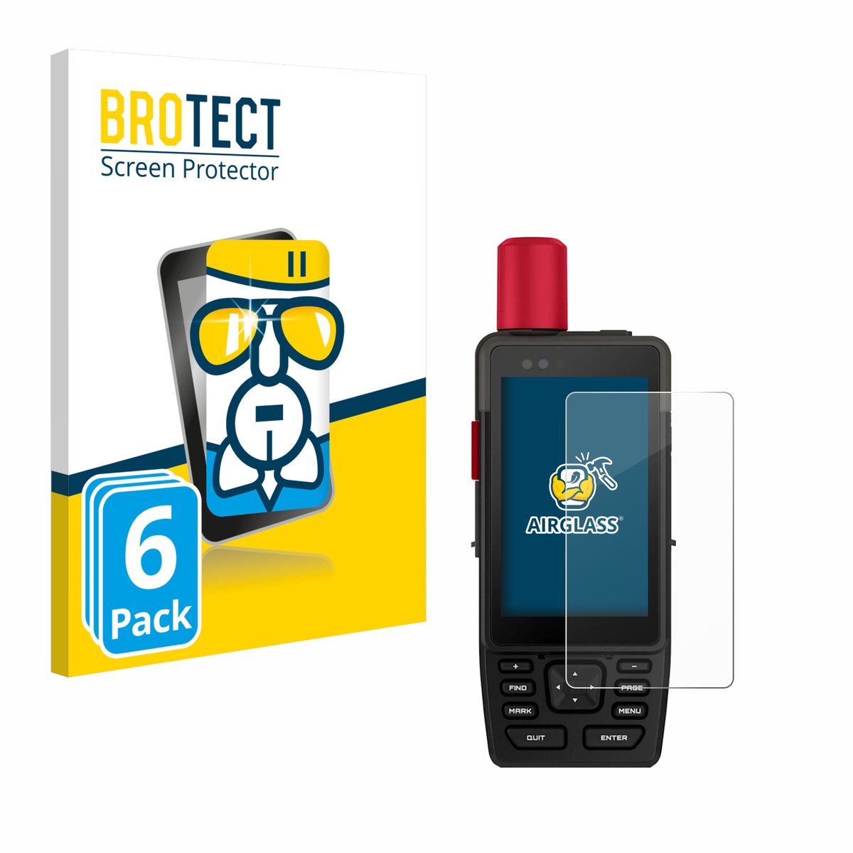 Screenprotector 6 Stuks voor Garmin GPSMAP H1i Plus Beschermglas transparant