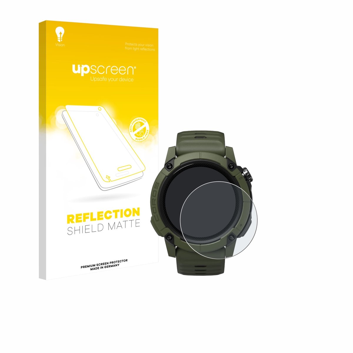 upscreen - Screenprotector voor Coros NOMAD - Folie Beschermfolie anti glare matte