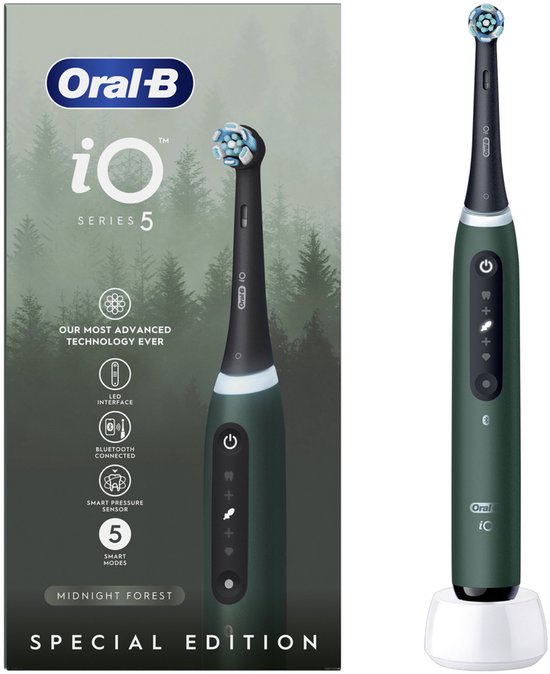 Oral-B iO 5 - Dark Green - Elektrische Tandenborstel - 1 Opzetborstel