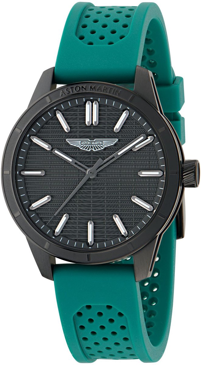 Aston Martin Aml Icon HDL MTIH1F502 Horloge - Siliconen - Groen - Ø 38 mm