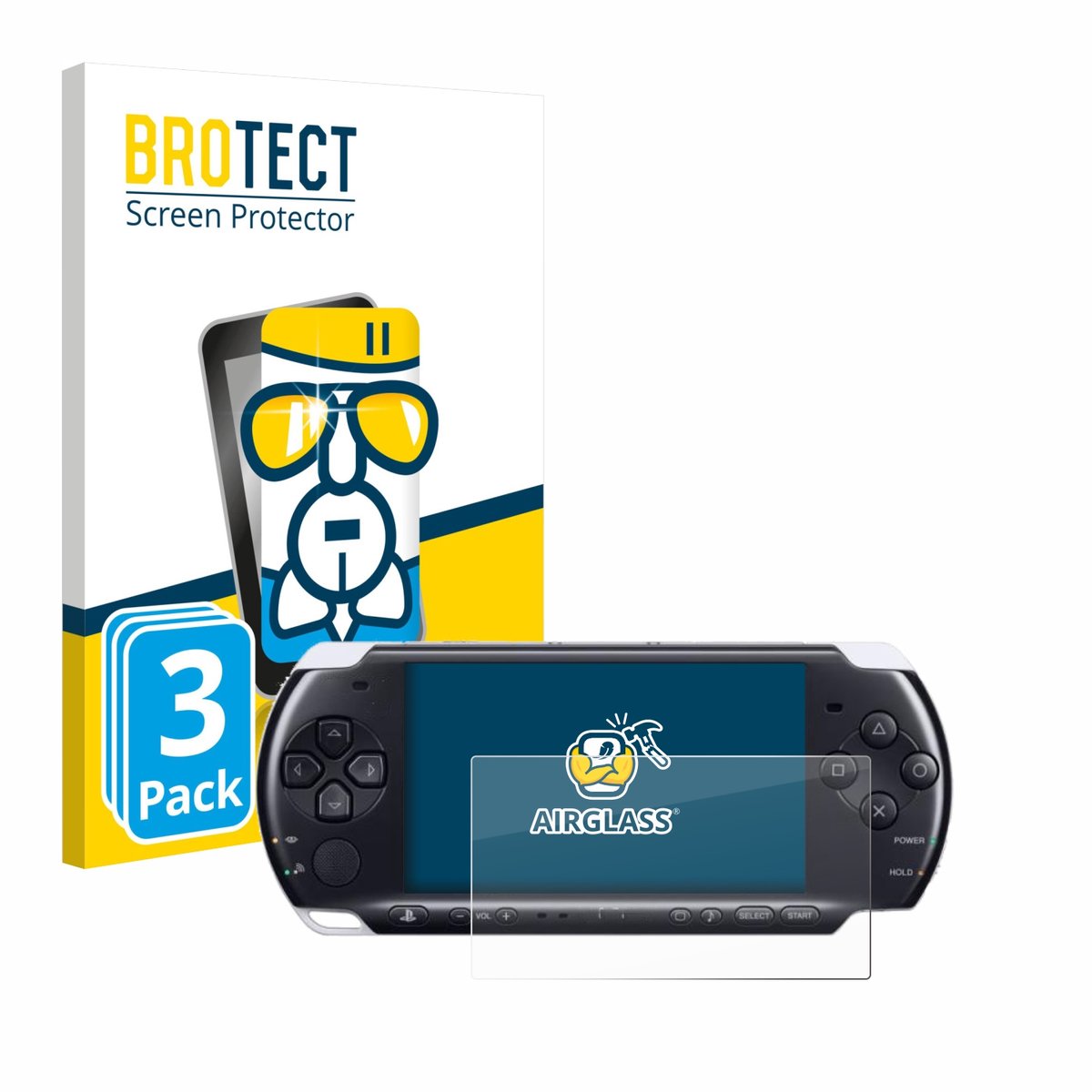 Screenprotector 3 Stuks voor Sony PSP 3000 Beschermglas transparant
