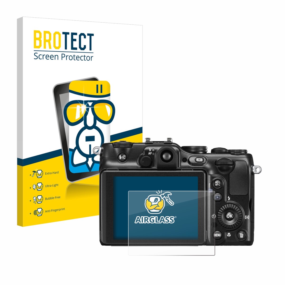 Screenprotector voor Nikon Coolpix P7100 Beschermglas transparant