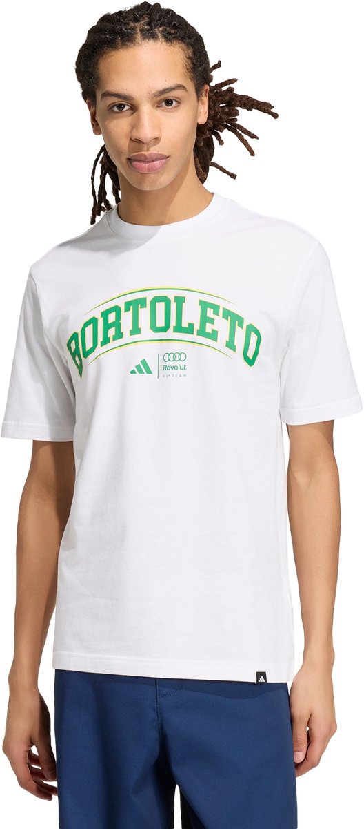 Adidas Performance Audi Revolut F1 Team Gabriel Bortoleto Graphic Iii T-Shirt Heren Wit