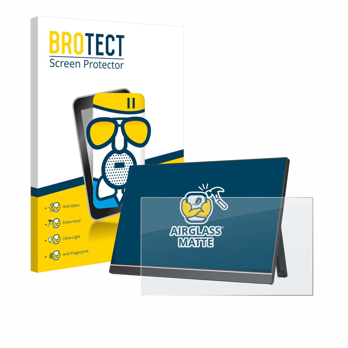 BROTECT - Screenprotector voor Arzopa Z1RC 16" - Folie Beschermfolie Beschermglas matte