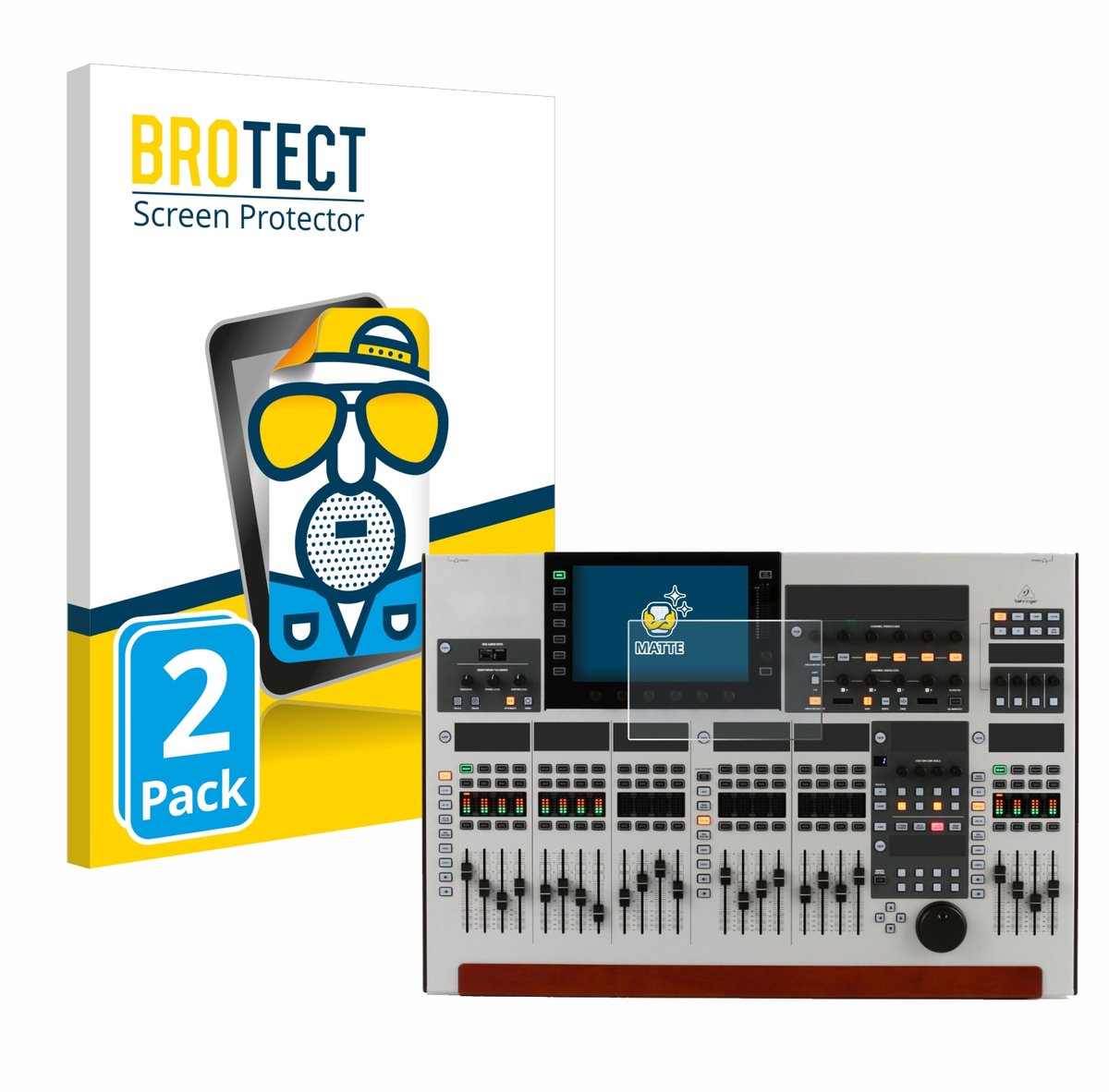BROTECT - Screenprotector voor Behringer Wing - Folie Beschermfolie matte 2 Stuks