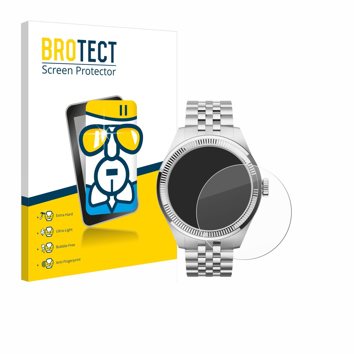Screenprotector voor Withings ScanWatch Nova Brilliant (39 mm) Beschermglas transparant