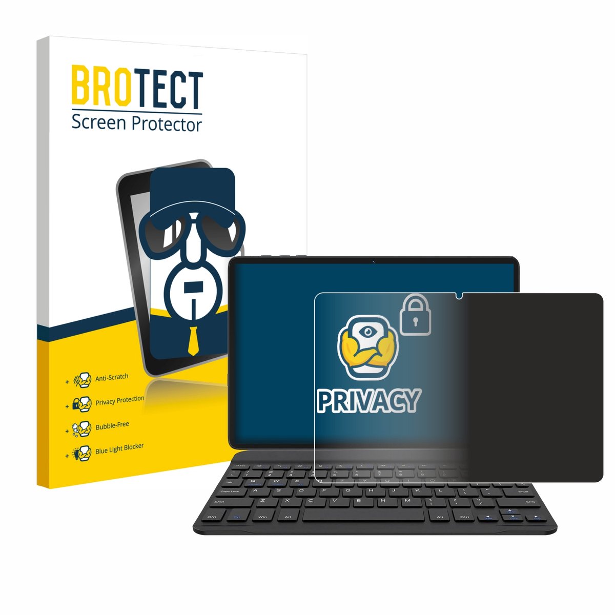 BROTECT - privacy screenprotector voor BESTTAB A20 - Folie Beschermfolie Blauwlichtfilter