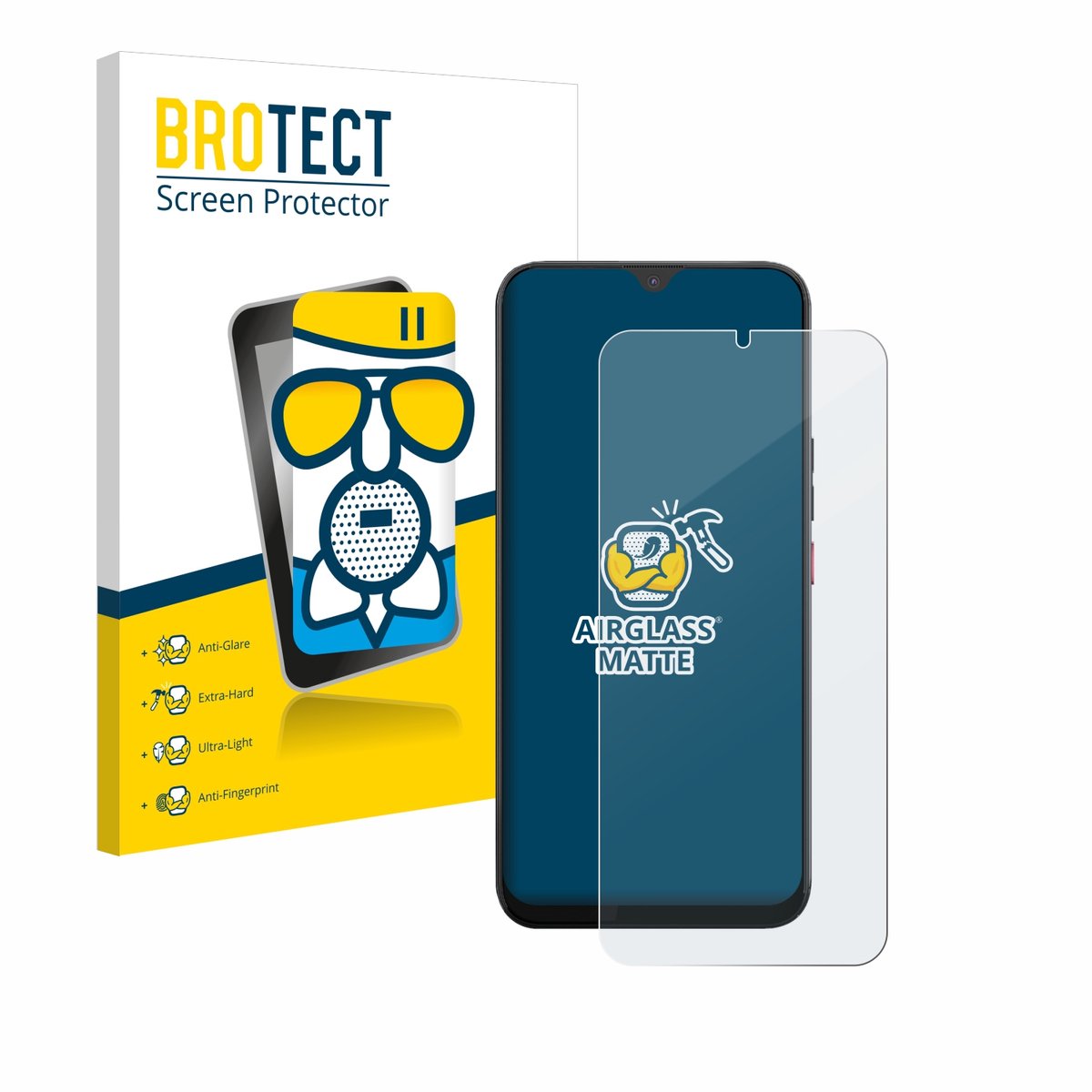 BROTECT - Screenprotector voor Volla Phone 22 - Folie Beschermfolie Beschermglas matte