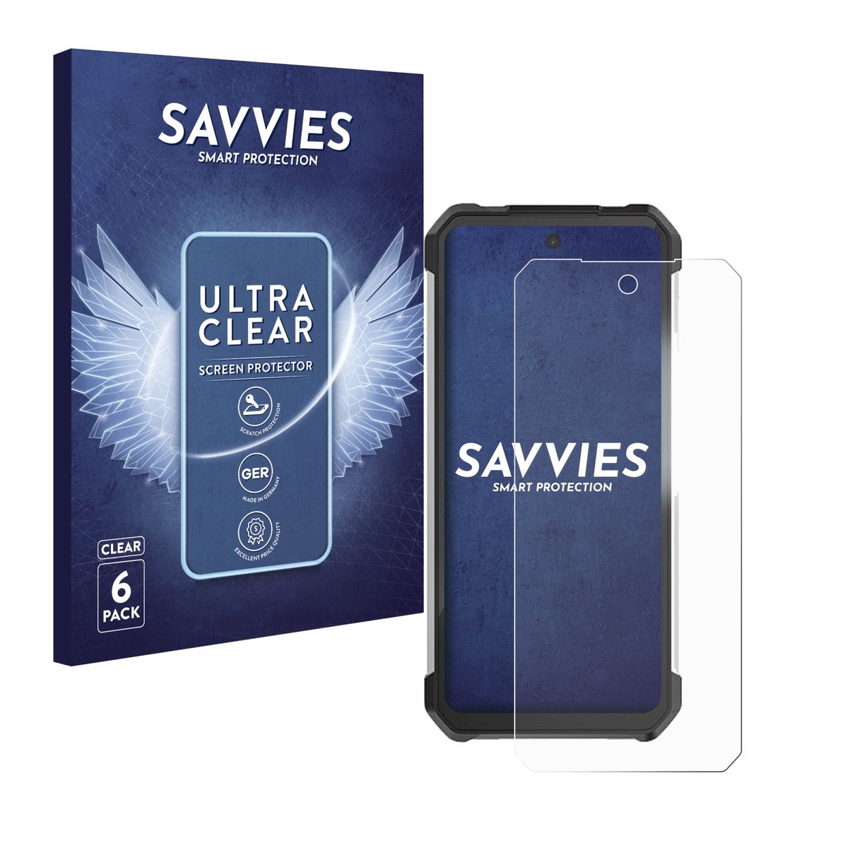 Savvies - Screenprotector voor 8849 Tank 3 Pro - Folie Beschermfolie transparant 6 Stuks