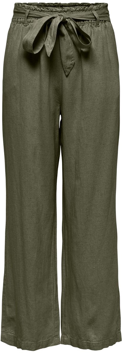 Jacqueline de Yong Broek Jdysay Linen Belt Pant Wvn Noos 15254626 Kalamata Dames Maat - W34 X L32