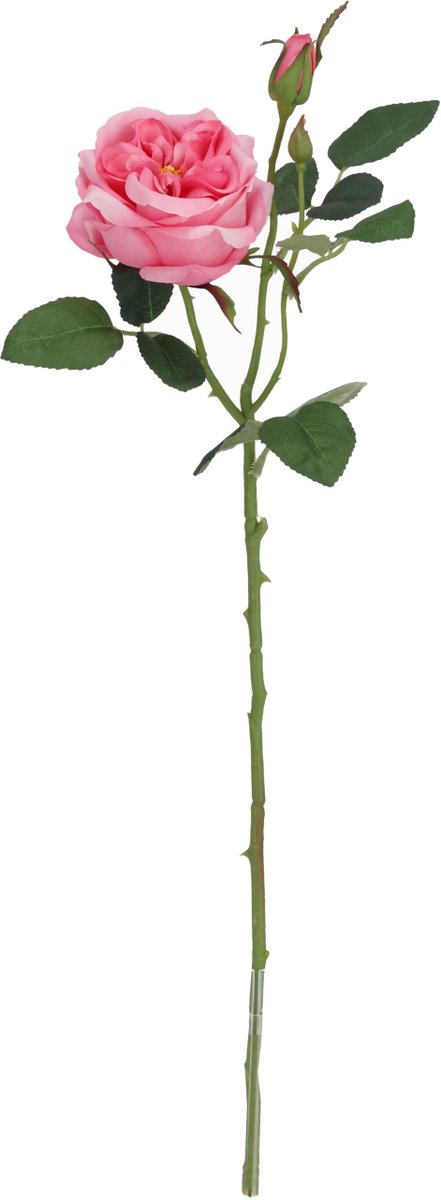 maxifleur Kunstplanten Kunst Rozentak Austin 52cm Roze