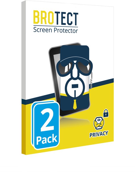 BROTECT - privacy screenprotector voor realme 8i - Folie Beschermfolie Blauwlichtfilter 2 Stuks