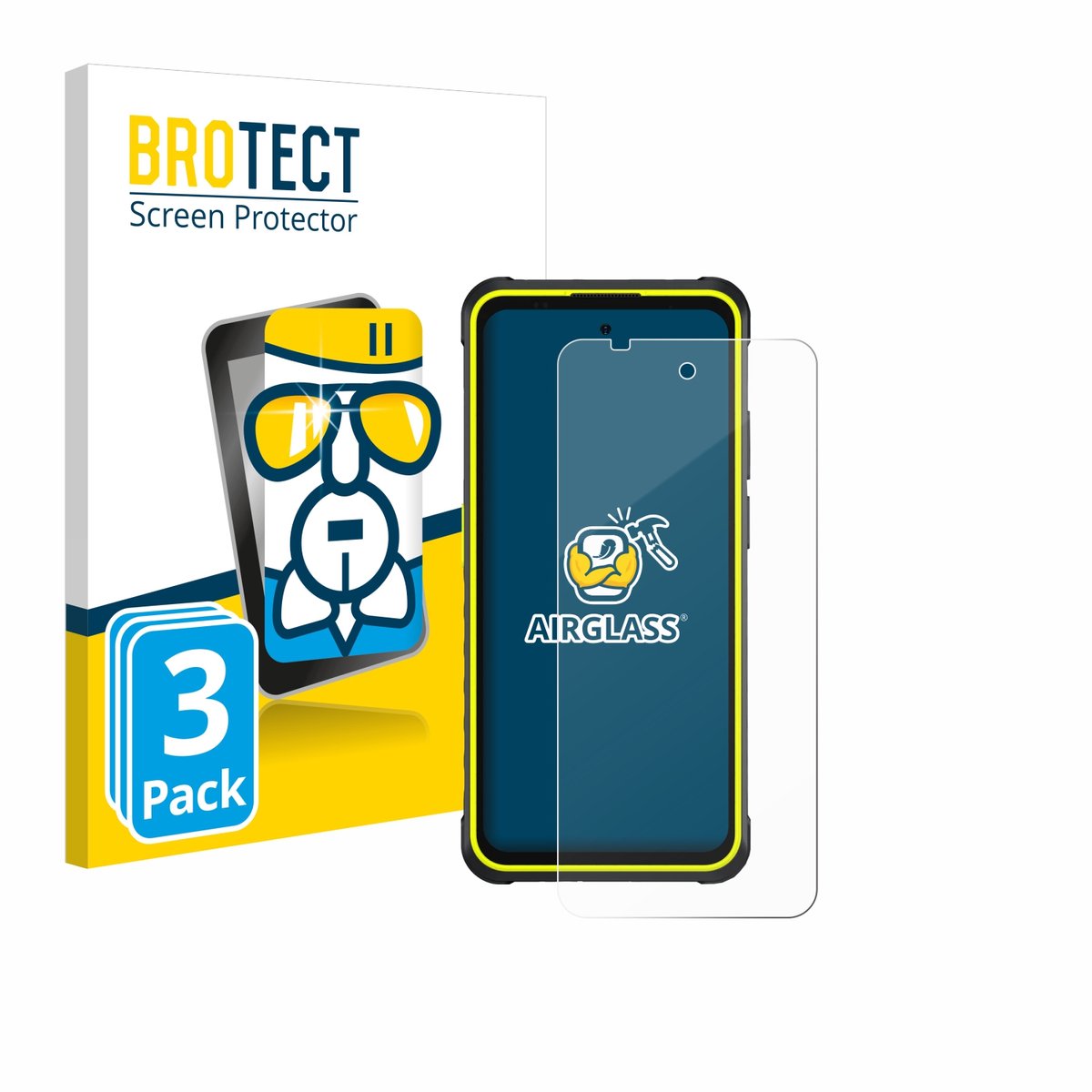 Screenprotector 3 Stuks voor Ulefone Armor X31 Pro 5G Beschermglas transparant