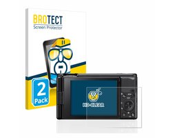 BROTECT - Screenprotector voor Sony ZV-1 / ZV-1A - Folie Beschermfolie transparant 2 Stuks