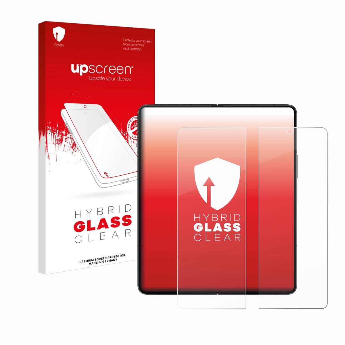 upscreen - Screenprotector voor Samsung Galaxy Z Fold 5 (Inner display) - Folie Beschermfolie Beschermglas transparant