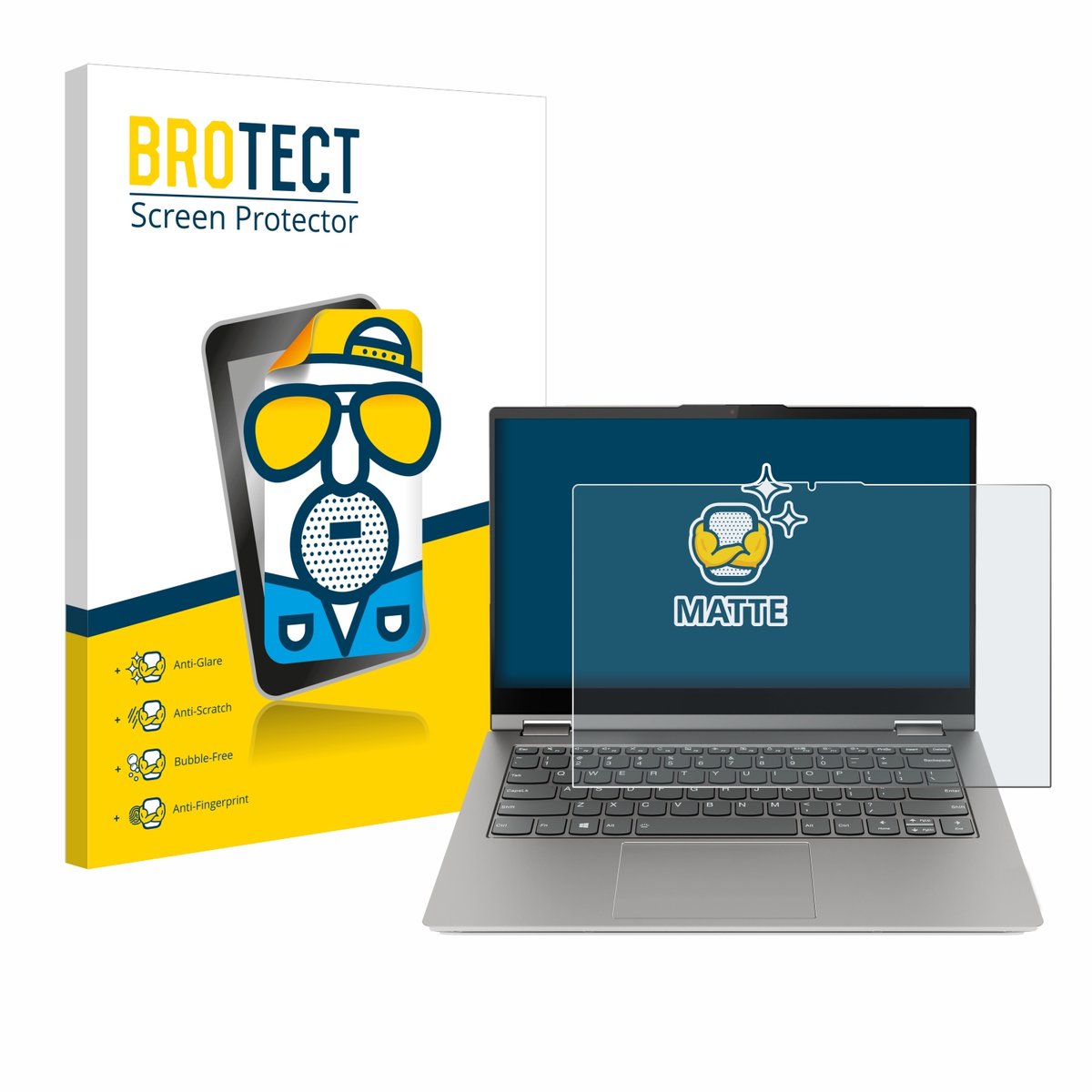 BROTECT - Screenprotector voor Lenovo ThinkBook 14s Yoga G3 - Folie Beschermfolie matte