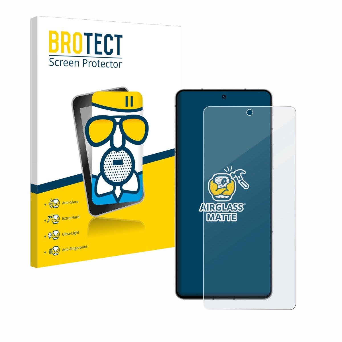BROTECT - Screenprotector voor ZTE Nubia Z50S Pro - Folie Beschermfolie Beschermglas matte
