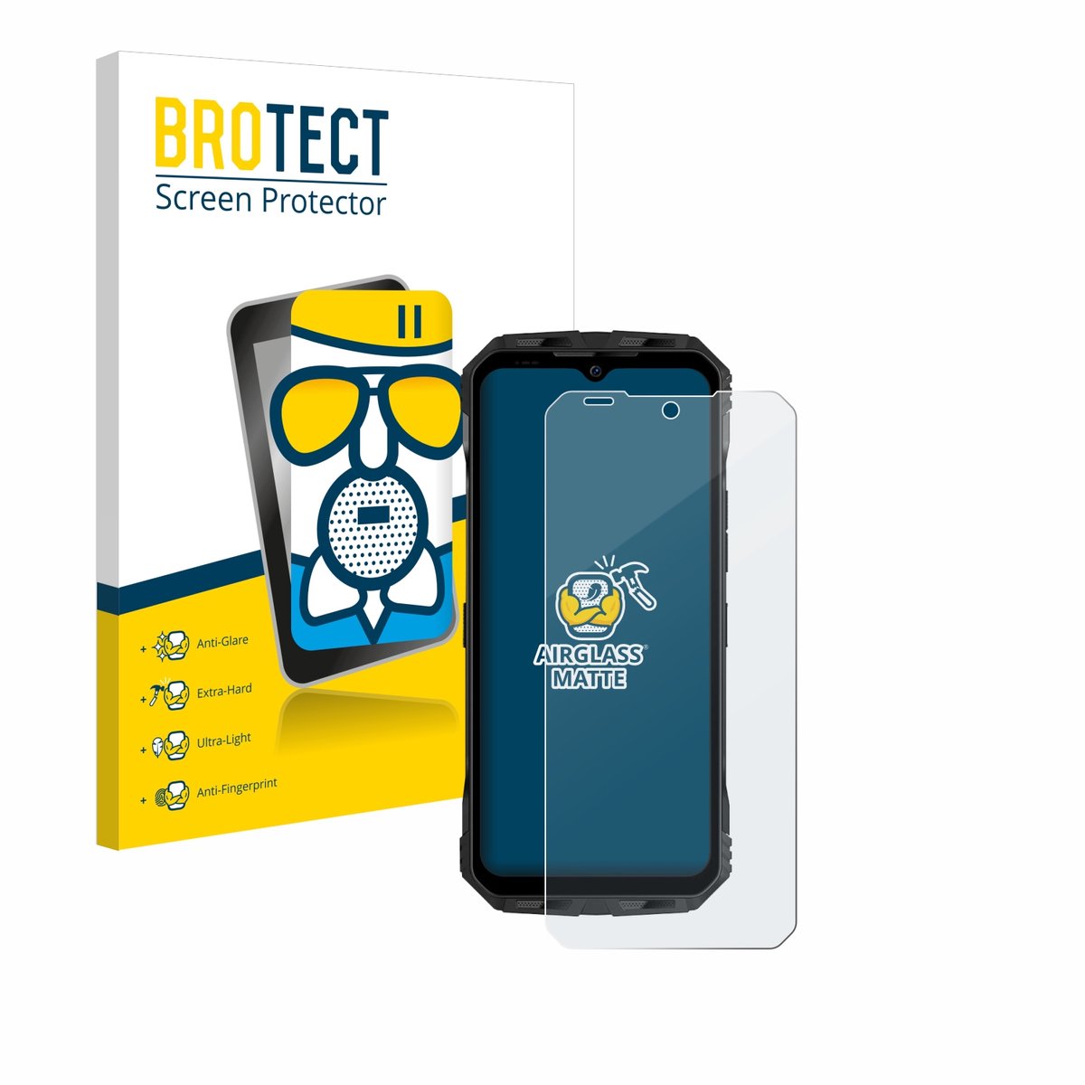 BROTECT - Screenprotector voor Doogee V30 - Folie Beschermfolie Beschermglas matte