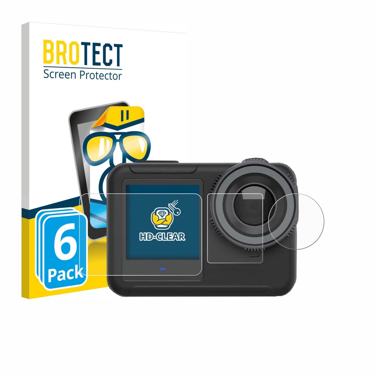 BROTECT - Screenprotector voor SVBONY SVGO3 4K - Folie Beschermfolie transparant 6 Stuks