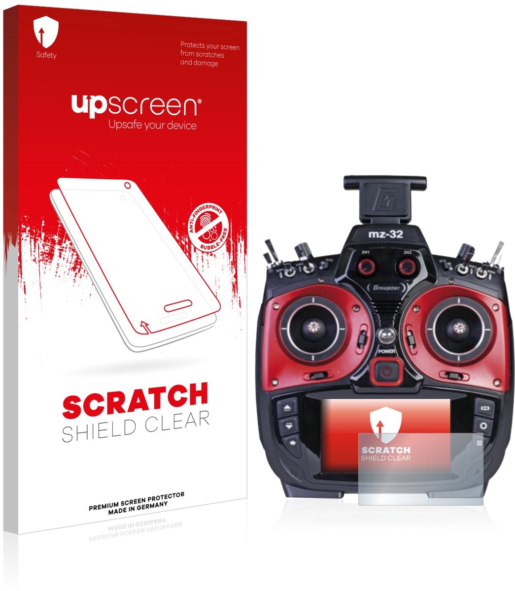 upscreen - Screenprotector voor Graupner MZ-32 (3.Gen) - Folie Beschermfolie transparant