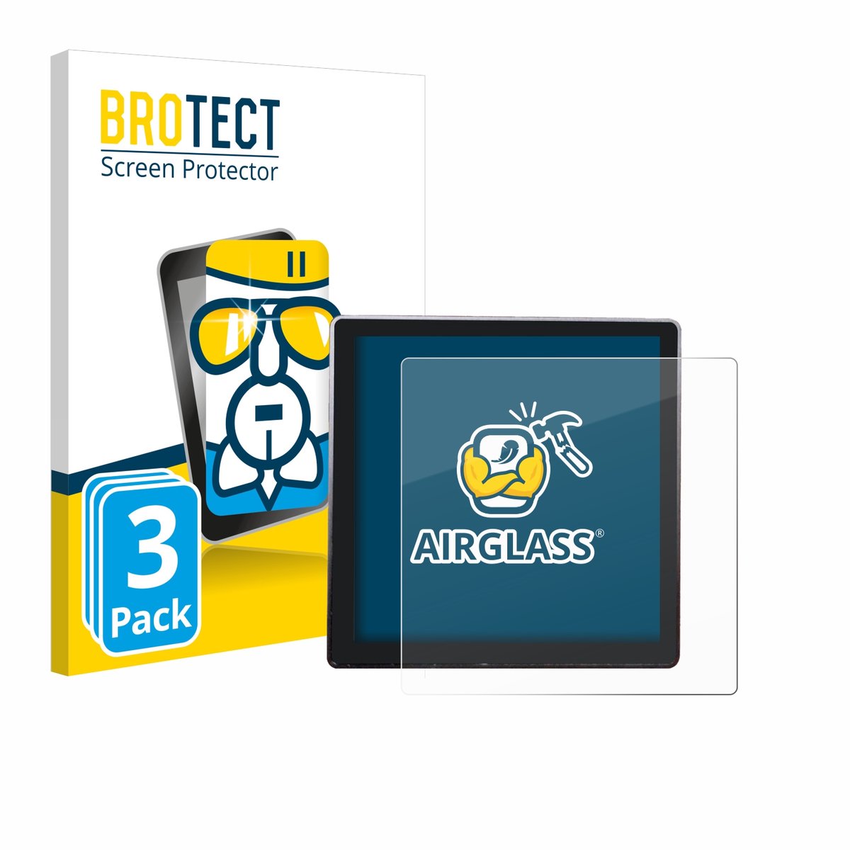 Screenprotector 3 Stuks voor Shelly Wall Display Beschermglas transparant