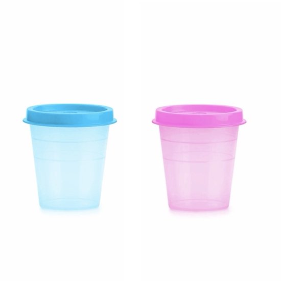 Tupperware Réfrigérateur Wichtel Midgets 60 ml Mini Set de 2 Tasses Liliput Rose