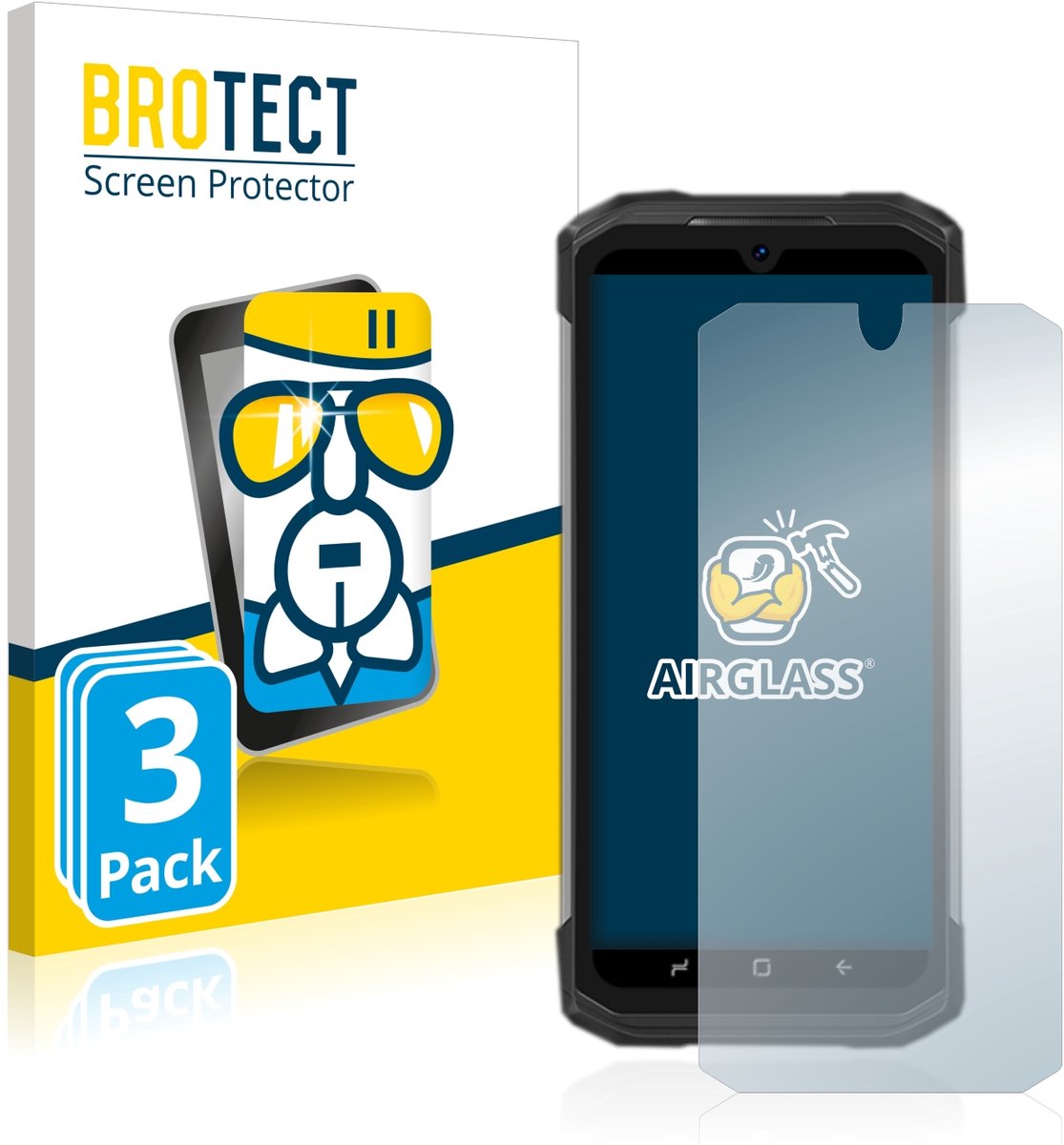 Screenprotector 3 Stuks voor Doogee S98 Pro Beschermglas transparant