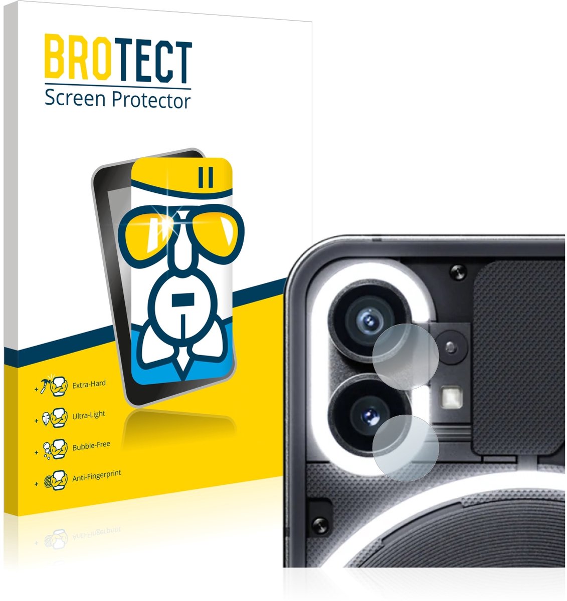 Screenprotector voor Nothing Phone (1) (ALLEEN Camera Lens) Beschermglas transparant