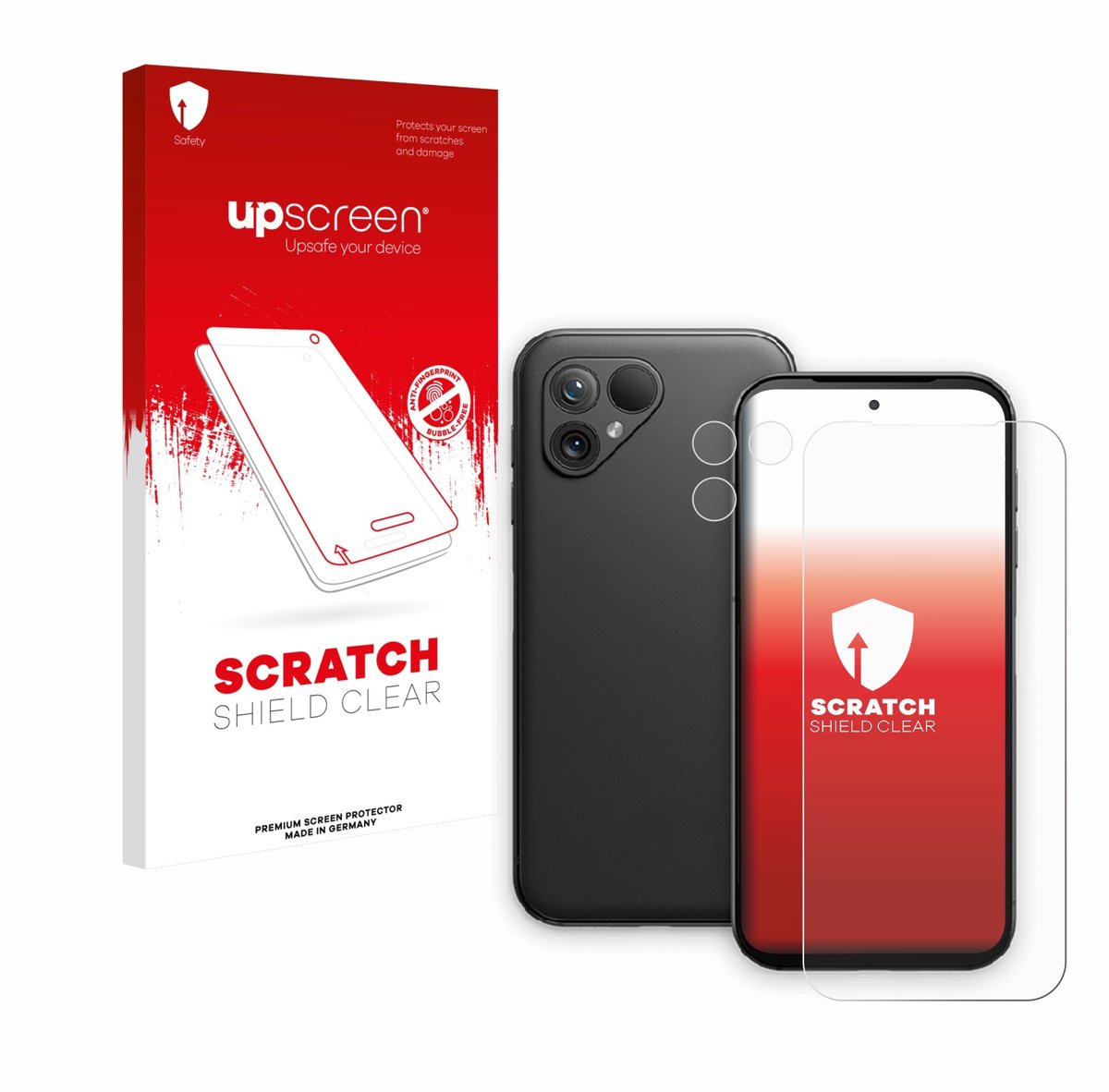upscreen - Screenprotector voor Fairphone 5 (Voor+Camera) - Folie Beschermfolie transparant