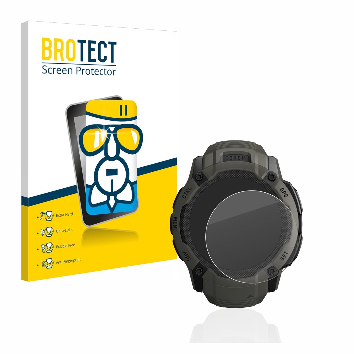 Screenprotector voor Garmin Instinct 2X Solar Beschermglas transparant
