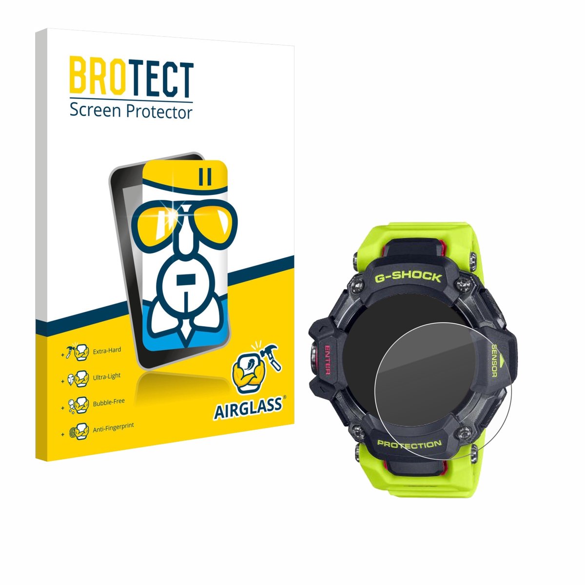 Screenprotector voor Casio G-Shock GBD-H2000 Beschermglas transparant