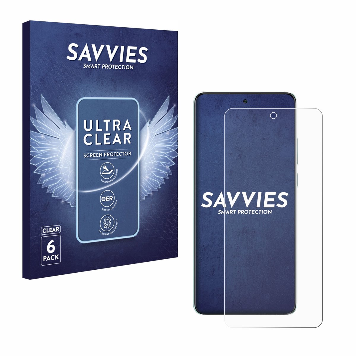 Savvies - Screenprotector voor Oppo K13 - Folie Beschermfolie transparant 6 Stuks