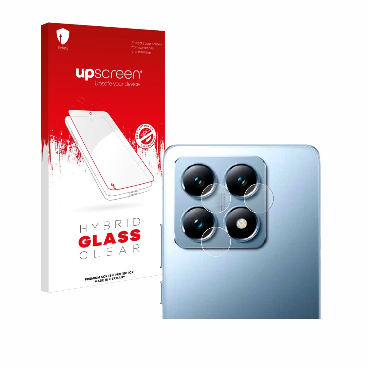 upscreen - Screenprotector voor Xiaomi 14T Pro (ALLEEN Camera Lens) - Folie Beschermfolie Beschermglas transparant