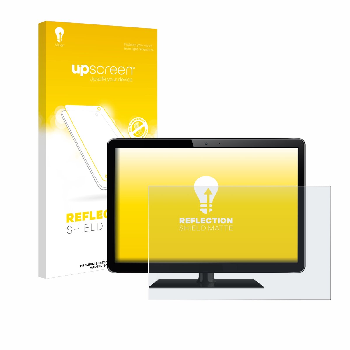 upscreen - Screenprotector voor Alles-in-één PC's met 13.3 inch-scherm [294 mm x 165.5 mm, 16:9] - Folie Beschermfolie anti glare matte