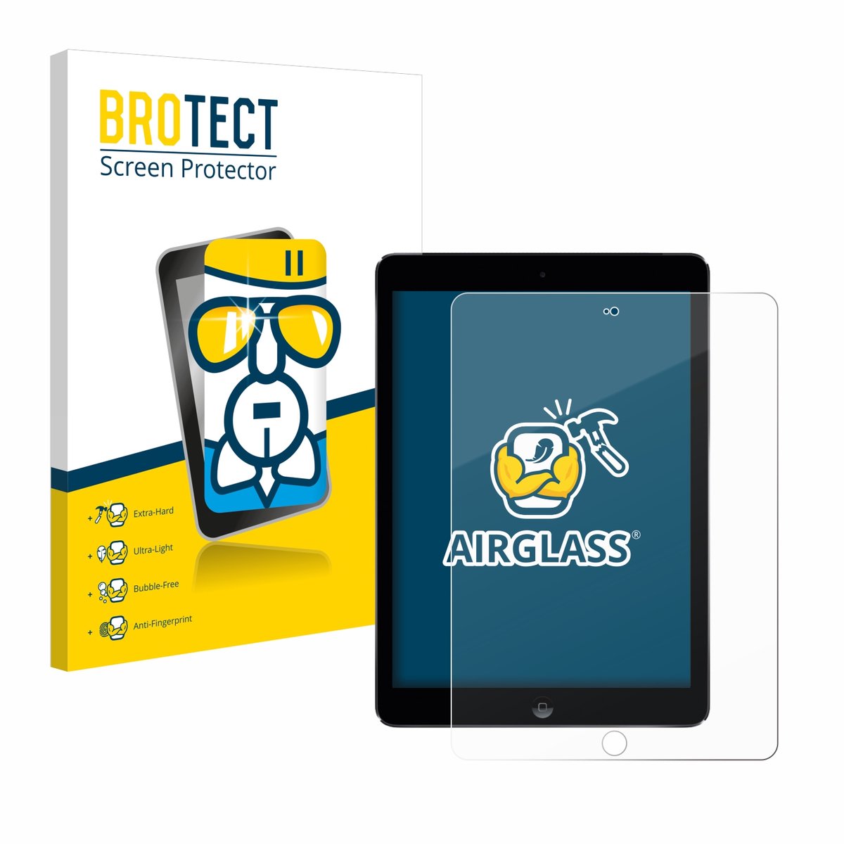 Screenprotector voor Apple iPad Air 2 2014 Beschermglas transparant