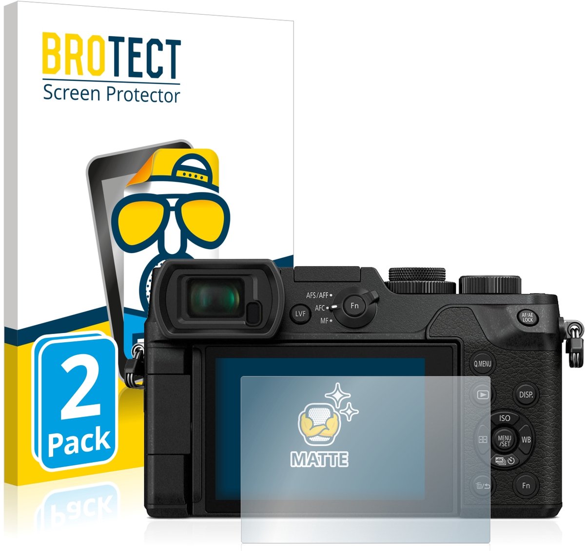 BROTECT - Screenprotector voor Panasonic Lumix DMC-GX8 - Folie Beschermfolie matte 2 Stuks