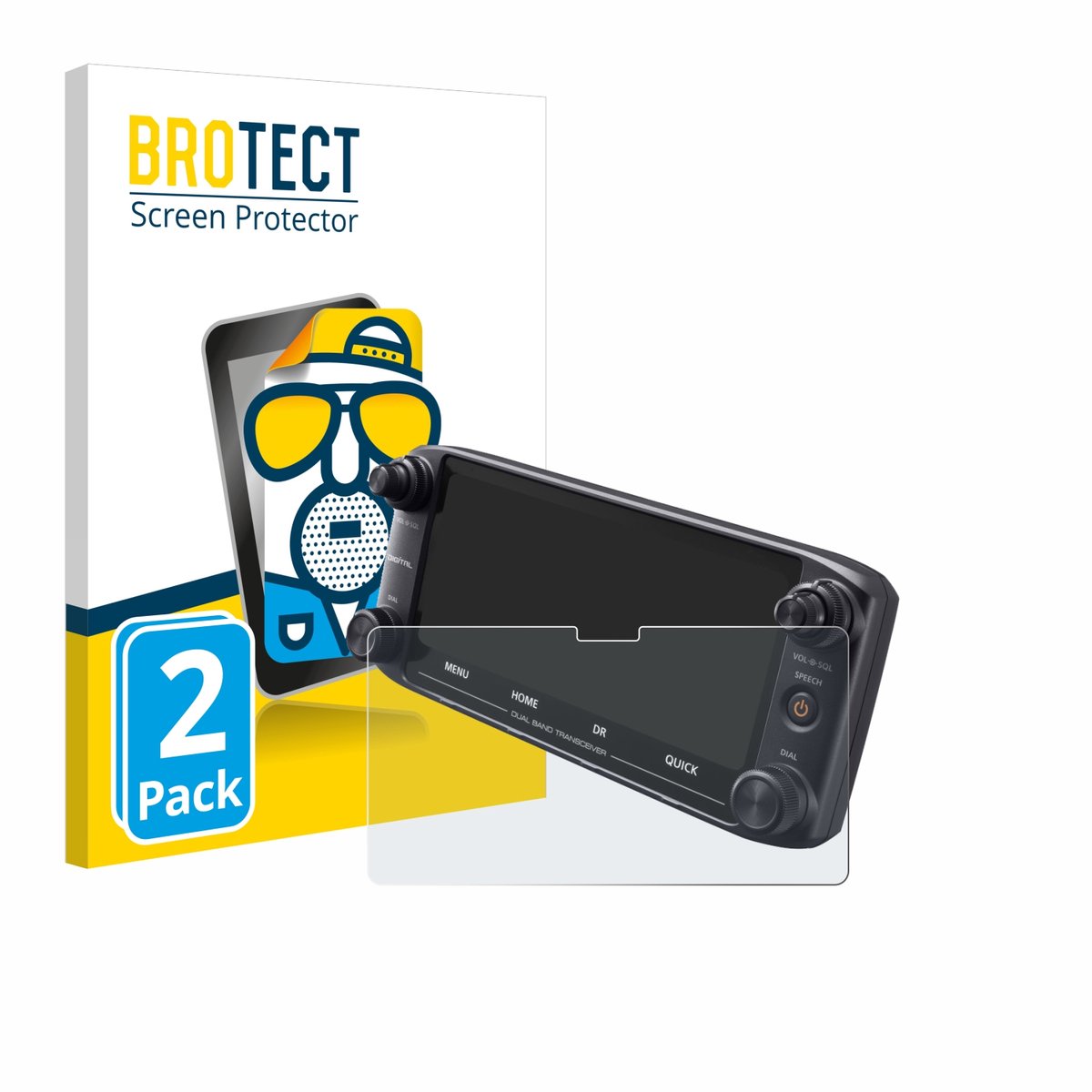 BROTECT - Screenprotector voor Icom ID-5100 - Folie Beschermfolie matte 2 Stuks